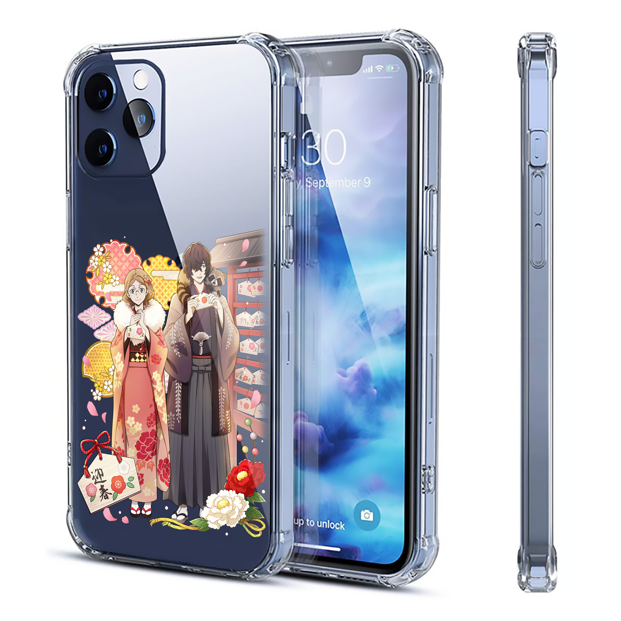 （画像用） 文豪ストレイドッグス Bungo Stray Dogs 【iPhone 12シリーズ対応】透明スマホケース（クリアソフトケース）